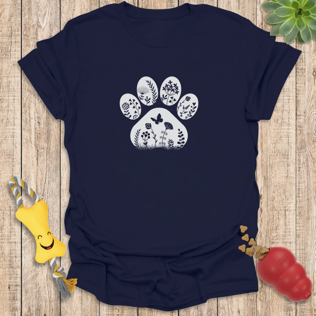 Floral Paw Print