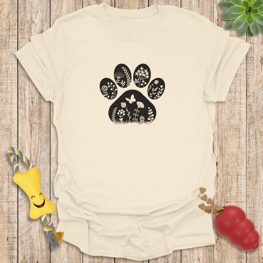 Floral Paw Print