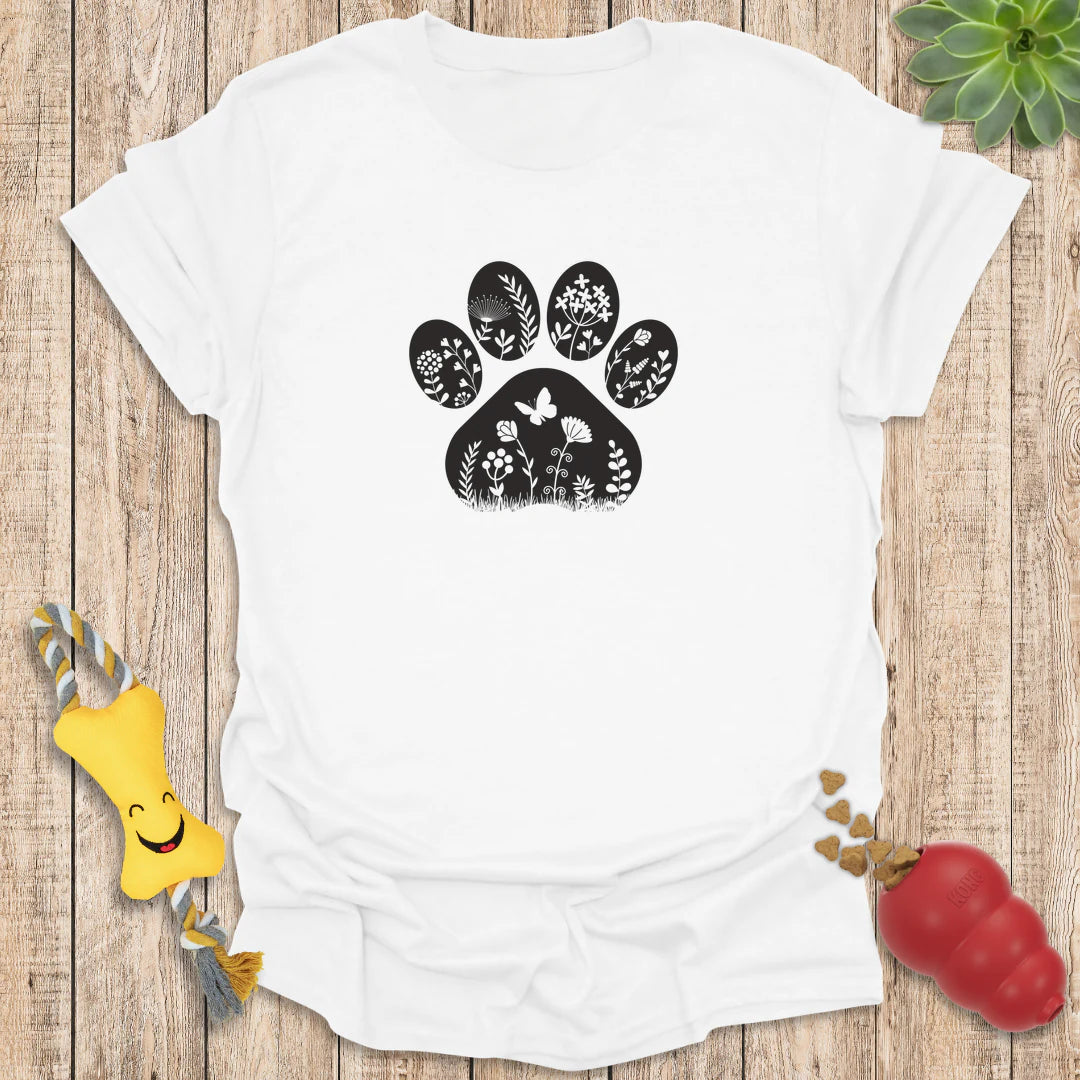 Floral Paw Print