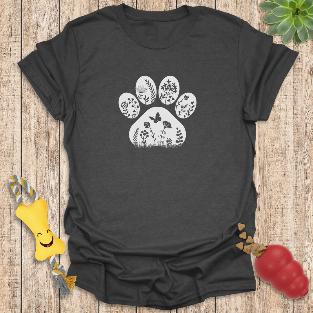 Floral Paw Print