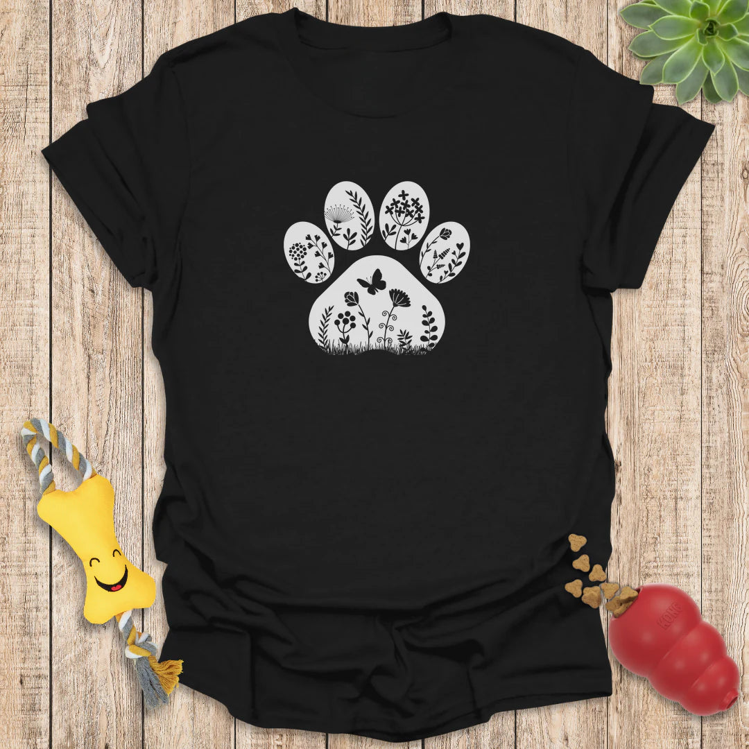 Floral Paw Print