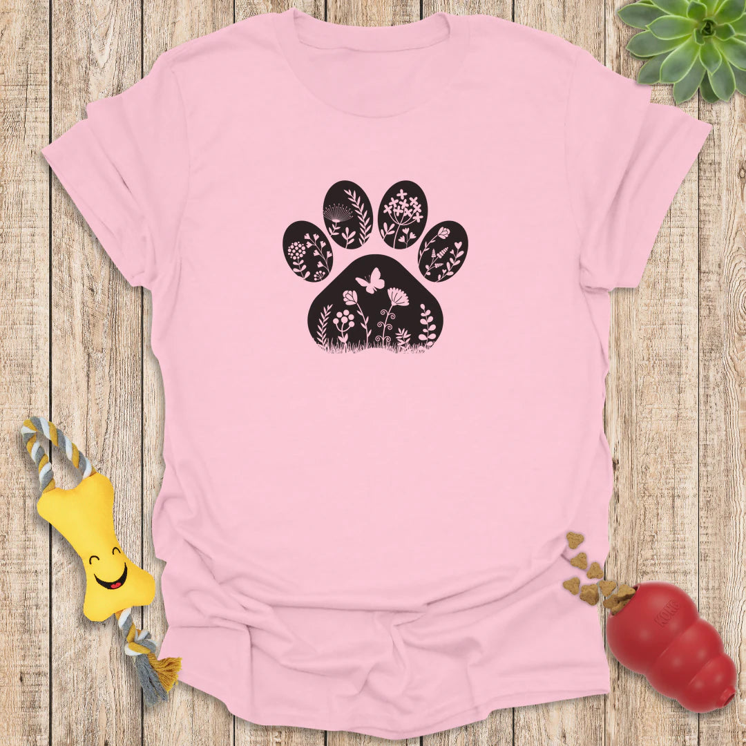 Floral Paw Print